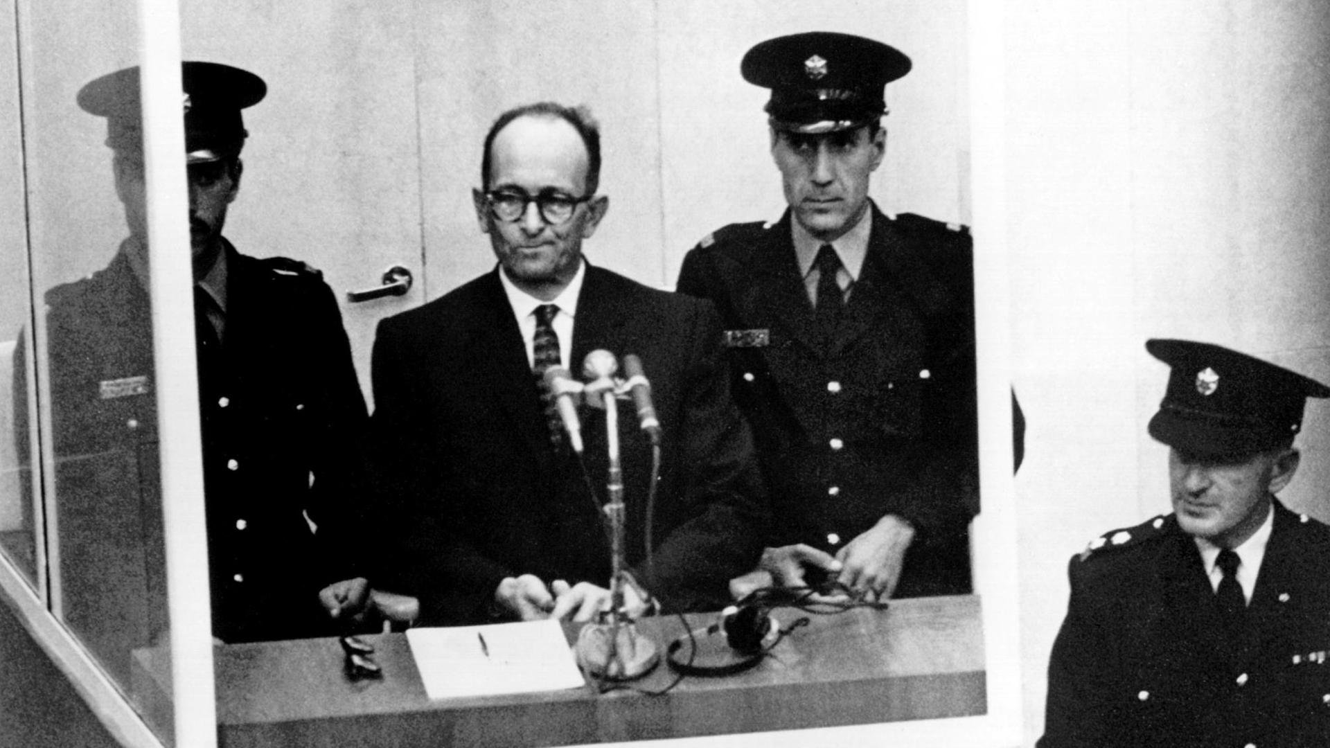 Adolf Eichmann während seines Prozesses in Jerusalem (Mai 1961) - dpa