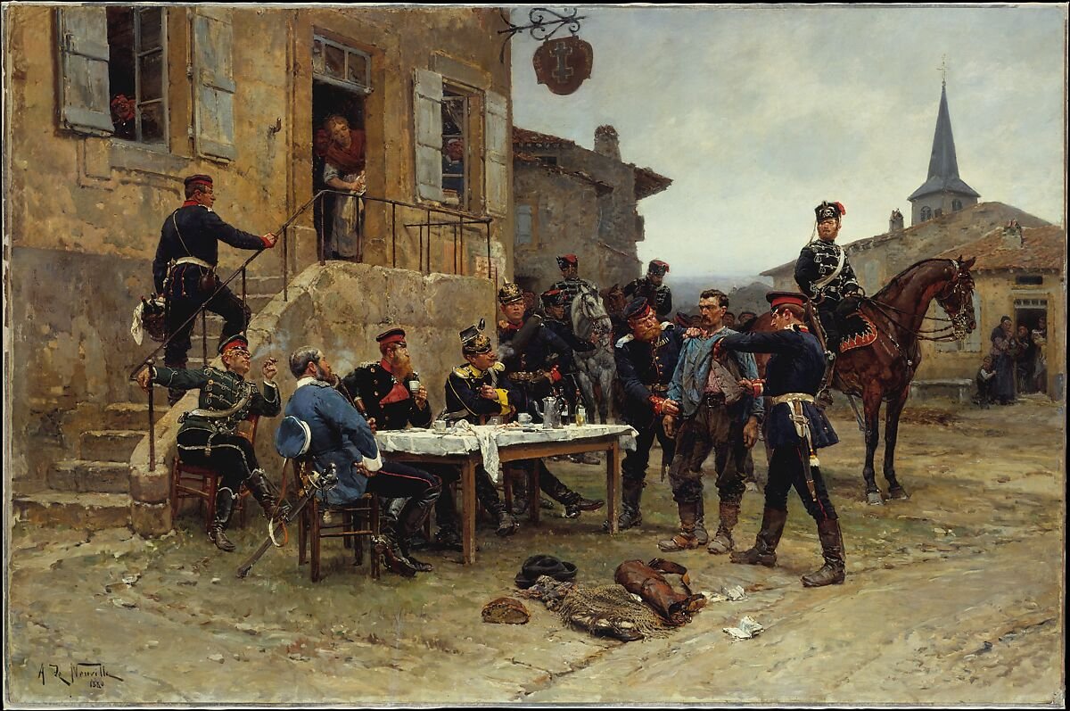 Der Meldereiter, Alphonse-Marie-Adolphe de Neuville, 1880.