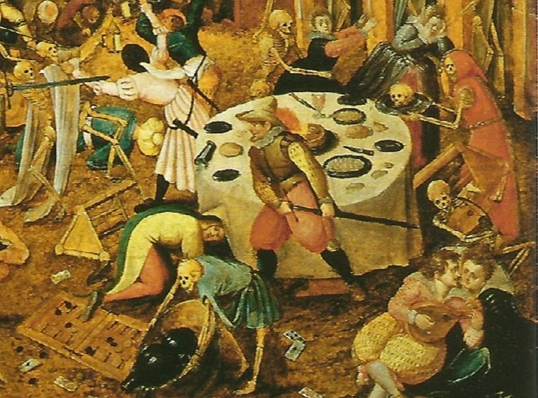 Der gleiche Ausschnitt aus einer später entstandenen Kopie. Pieter Brueghel der Jüngere,1628, Kunstmuseum Basel