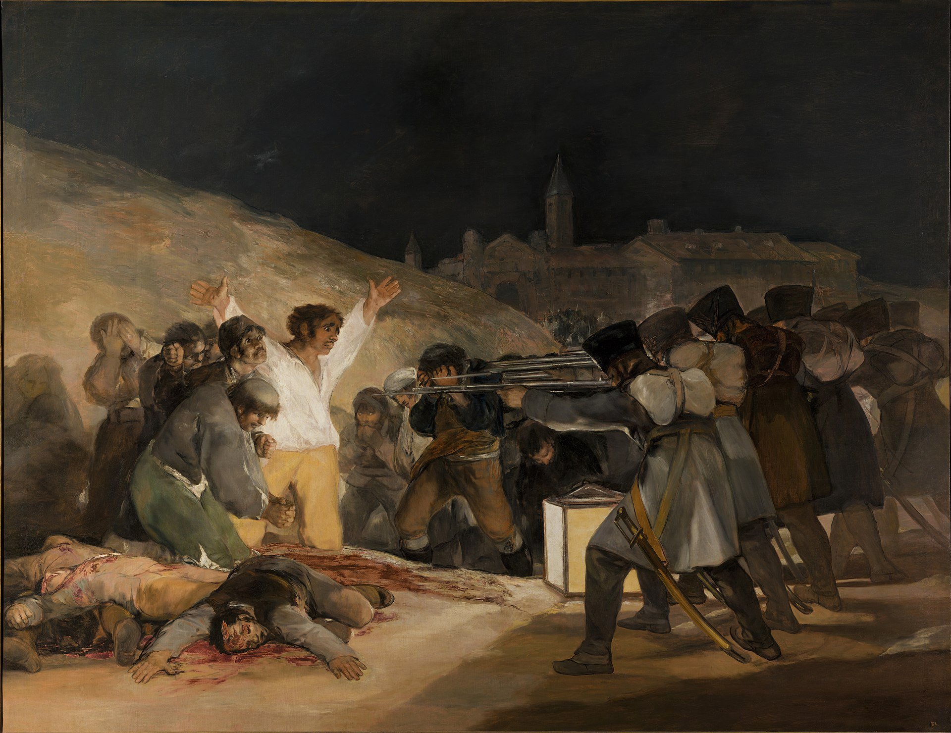 Die Erschießung der Aufständischen, Francisco de Goya, 1814 Museo del Prado, Madrid