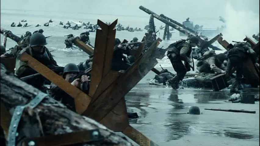 Omaha-Beach, Filmszene aus “Saving Private Ryan”, USA 1998.