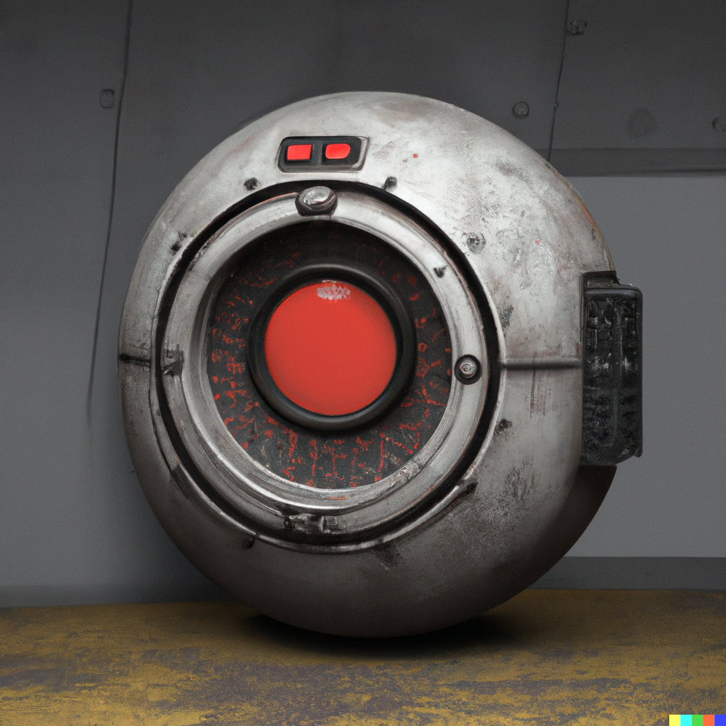 DALL-E: HAL 9000 im Ruhestand .